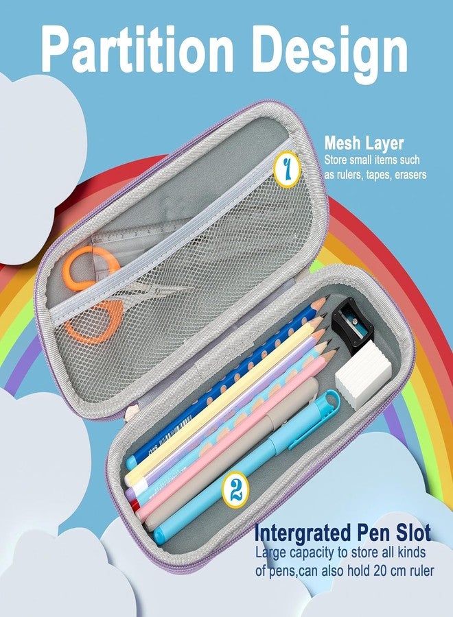Xpandio Pencil Case for Girls & Boys, Kids Cute Pencil Pouch, 3D EVA Large Capacity Pen Holder, Cute School Portable Pencil Bag Gift (Unicorn) - Image 4